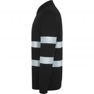 FORAN L/S - Long-sleeved polo shirt with high-visibility reflective stripes