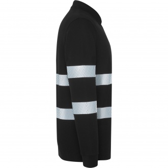 FORAN L/S - Koszulka polo z długim rękawem i z paskami odblaskowymi o wysokiej widoczności