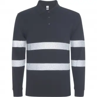 FORAN L/S - Long-sleeved polo shirt with high-visibility reflective stripes
