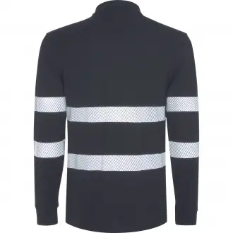 FORAN L/S - Long-sleeved polo shirt with high-visibility reflective stripes