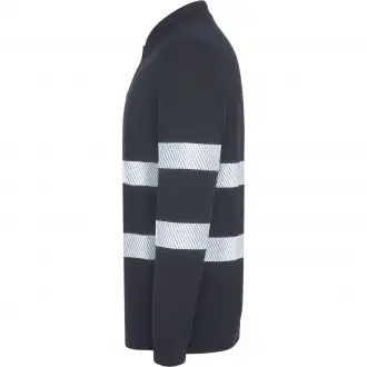 FORAN L/S - Long-sleeved polo shirt with high-visibility reflective stripes