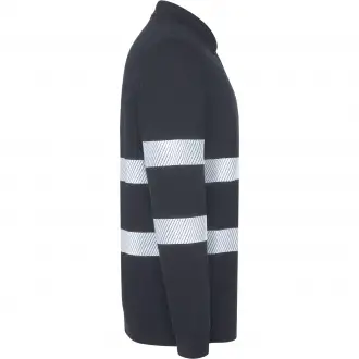 FORAN L/S - Long-sleeved polo shirt with high-visibility reflective stripes