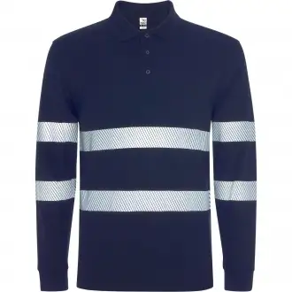 FORAN L/S - Long-sleeved polo shirt with high-visibility reflective stripes