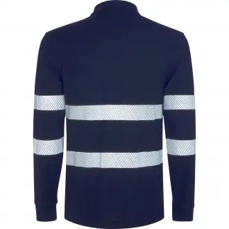 FORAN L/S - Long-sleeved polo shirt with high-visibility reflective stripes