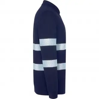 FORAN L/S - Long-sleeved polo shirt with high-visibility reflective stripes