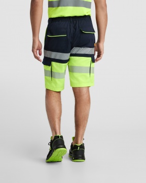 LADA - Dwukolorowe krótkie spodenki robocze o wysokiej widoczności