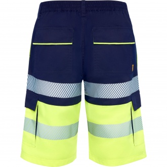 LADA - Dwukolorowe krótkie spodenki robocze o wysokiej widoczności