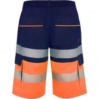 LADA - Dwukolorowe krótkie spodenki robocze o wysokiej widoczności