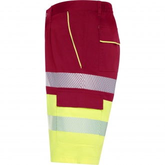 LADA - Dwukolorowe krótkie spodenki robocze o wysokiej widoczności