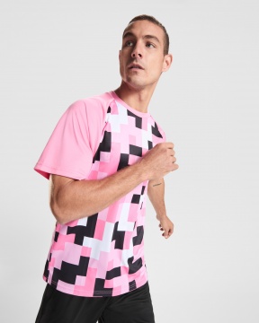 VENTOR - Koszulka techniczna unisex 150 g/m² z geometrycznym wzorem