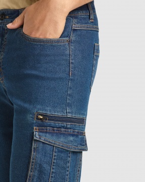 NIVUS - Krótkie dżinsowe spodenki robocze