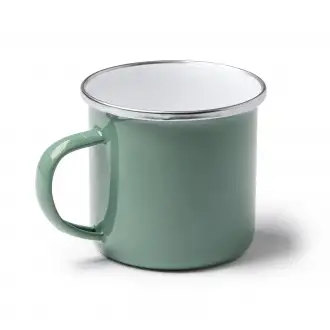 CARDIF - Retro-style metal enamel mug with a capacity of 380 ml
