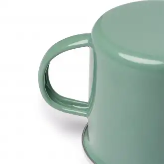 CARDIF - Retro-style metal enamel mug with a capacity of 380 ml