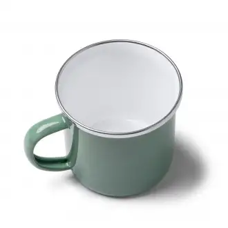 CARDIF - Retro-style metal enamel mug with a capacity of 380 ml