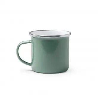 CARDIF - Retro-style metal enamel mug with a capacity of 380 ml