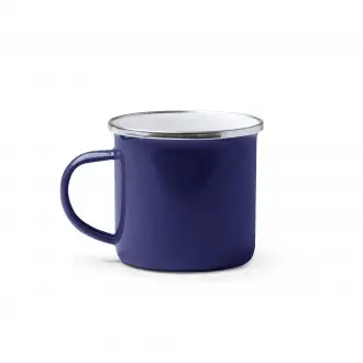 CARDIF - Retro-style metal enamel mug with a capacity of 380 ml