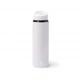 TATLON - Butelka ze stali nierdzewnej z recyklingu ze słomką i uchwytem , 700ml