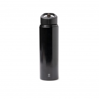 TATLON - Recycled stainless steel bottle with straw and handle, 700 ml