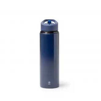 TATLON - Butelka ze stali nierdzewnej z recyklingu ze słomką i uchwytem , 700ml