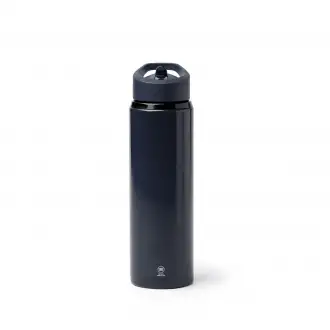 TATLON - Butelka ze stali nierdzewnej z recyklingu ze słomką i uchwytem , 700ml