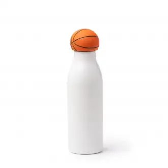 FAFIK - Butelka ze stali z zakrętką w kształcie piłki, 550ml