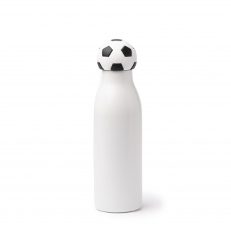 FAFIK - Steel bottle with ball-shaped cap, 550 ml