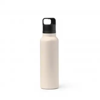 BITMAN - Butelka z podwójnymi ściankami ze stali nierdzewnej z recyklingu i uchytem, 750ml