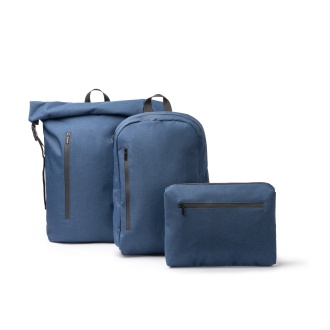 SULIVAN - Backpack made of waterproof fabric with rolltop closure