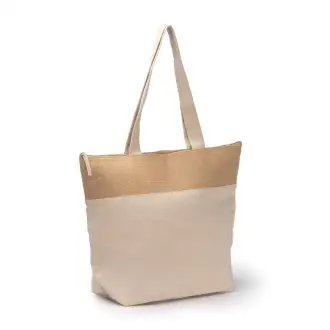 MOREA - Cotton and jute bag with an insulated interior
