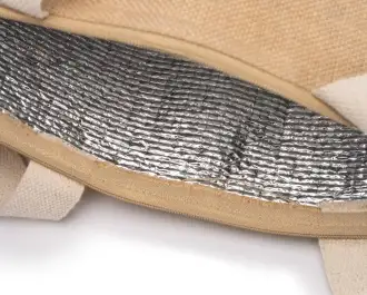 MOREA - Cotton and jute bag with an insulated interior