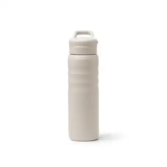 TUXLEY - Butelka z podwójnymi ściankami ze stali nierdzewnej z recyklingu, słomka i uchwyt, 710ml