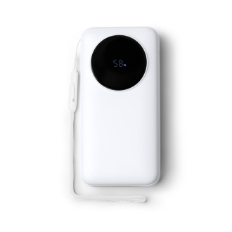 PERAL - 20,000 mAh Power Bank, LED display, built-in USB-C cable