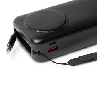 PERAL - Powerbank 20000 mAh, wyświetlacz LED, zintegrowany kabel USB C