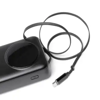 PERAL - Powerbank 20000 mAh, wyświetlacz LED, zintegrowany kabel USB C