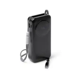 PERAL - Powerbank 20000 mAh, wyświetlacz LED, zintegrowany kabel USB C