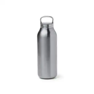 BONTAX - Butelka z podwójnymi ściankami ze stali nierdzewnej z zakrętką z uchwytem, 500ml