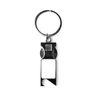 LIBOK - Metal keychain with a shopping cart token