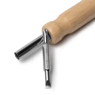 YADOR - Screwdriver with a wooden handle and interchangeable bits