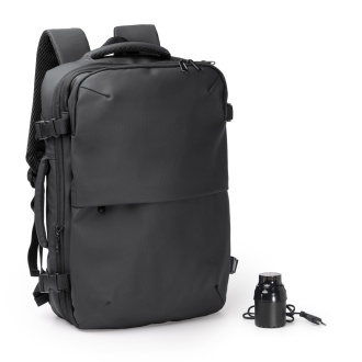 SOPLEX - PU leather backpack with vacuum compression (pump included)