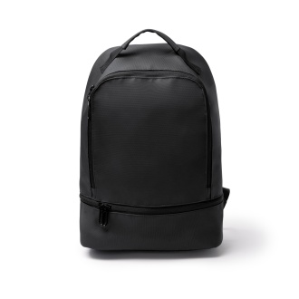 DERICK - PU leather backpack with a shoe compartment