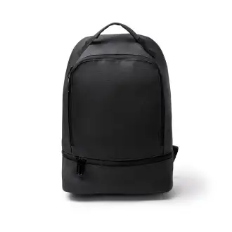 DERICK - PU leather backpack with a shoe compartment