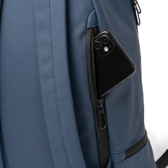 DERICK - PU leather backpack with a shoe compartment