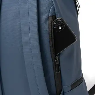 DERICK - PU leather backpack with a shoe compartment