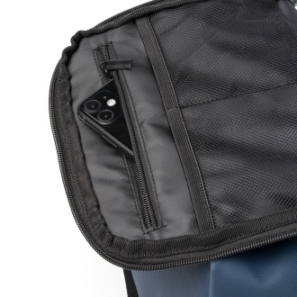 DERICK - PU leather backpack with a shoe compartment
