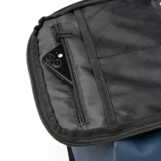 DERICK - PU leather backpack with a shoe compartment