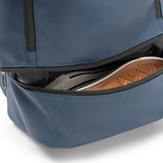 DERICK - PU leather backpack with a shoe compartment