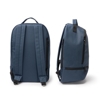 DERICK - PU leather backpack with a shoe compartment