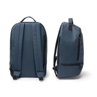 DERICK - PU leather backpack with a shoe compartment