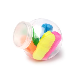 CALVER - Zestaw 5 markerów w przezroczystym pojemniku