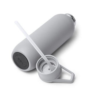 BULGON - Butelka termiczna ze stali nierdzewnej z recyklingu, uchwyt i słomka, 500ml